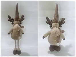 DKD Home Decor Figura Reno Marrón y Beige en Poliéster