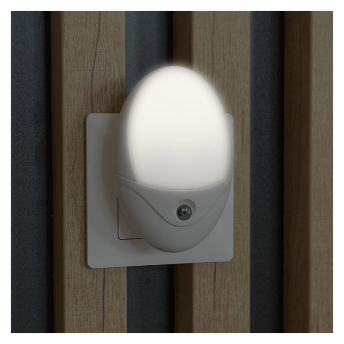 ENTAC Luz de noche ENL-O-0.5W-DSWW Oval Blanco Cálido