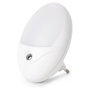 ENTAC Luz de noche ENL-O-0.5W-DSWW Oval Blanco Cálido