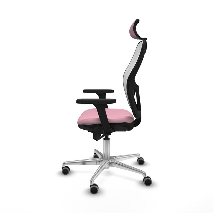 PIQUERAS Y CRESPO Silla de oficina Jorquera Rosa y Blanco