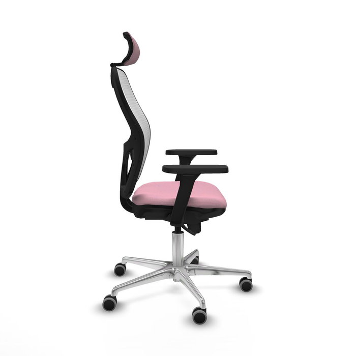 PIQUERAS Y CRESPO Silla de oficina Jorquera Rosa y Blanco