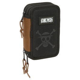 SAFTA Estuche Escolar One Piece Triple Cremallera 37 Piezas