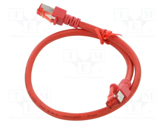 HELU Patch cord S/FTP Cat 6 RJ45 0,5m rojo HELU Patch cord S/FTP Cat 6 RJ45 0,5m rojo