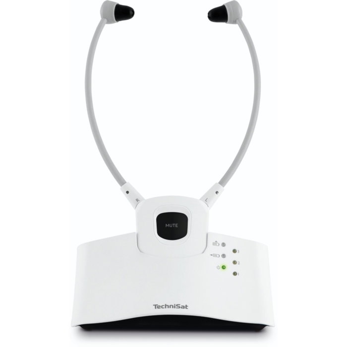 TechniSat StereoMan ISI 3 Auriculares Inalámbricos y Alámbricos 2.4GHz Blanco