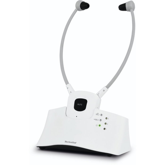 TechniSat StereoMan ISI 3 Auriculares Inalámbricos y Alámbricos 2.4GHz Blanco