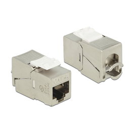 DeLOCK Módulo Keystone RJ45/LSA Cat.6A STP Blanco