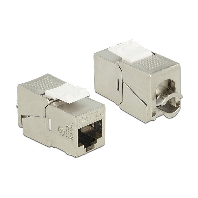 DeLOCK Módulo Keystone RJ45/LSA Cat.6A STP Blanco DeLOCK Módulo Keystone RJ45/LSA Cat.6A STP Blanco