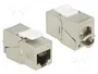 DeLOCK Módulo Keystone RJ45/LSA Cat.6A STP compacto Blanco, Metálico