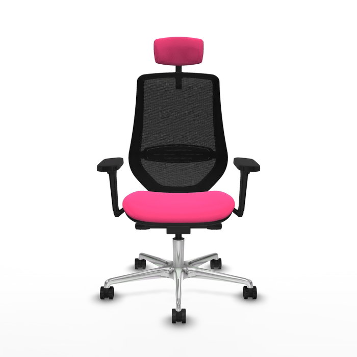 PIQUERAS Y CRESPO Silla de oficina Mardos Rosa y Negro