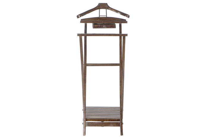 DKD Home Decor Mesa Auxiliar Marron Oscuro 47 x 99 x 45 cm Mango y Hierro con 1 Cajon