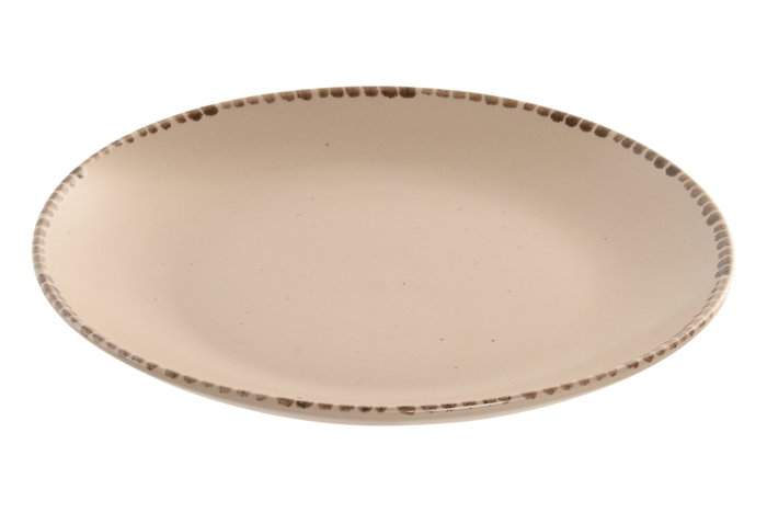 DKD Home Decor Plato de Gres Marrón 27x27x3 cm (Pack de 6) SKU: B12YDSXCSX