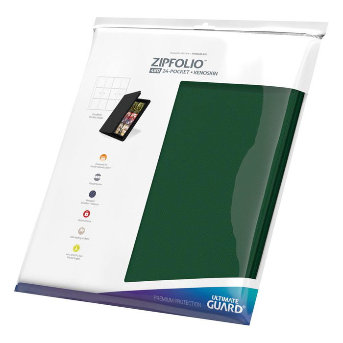Ultimate Guard Zipfolio 480 24-Pocket Xenoskin - Green Ultimate Guard Zipfolio 480 24-Pocket Xenoskin - Green