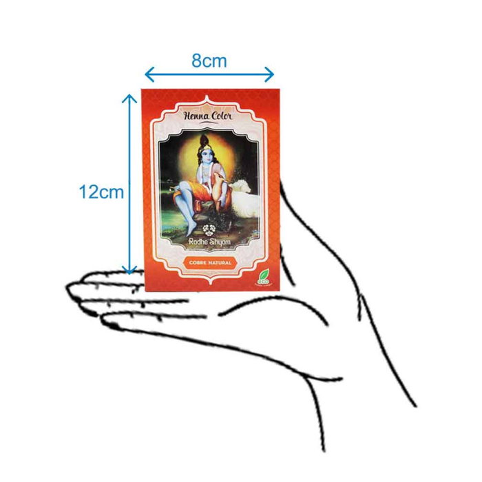 Radhe Shyam Henna Polvo Cobre Natural 100g