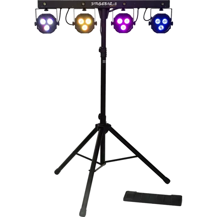 Algamlight Stagebar II Sistema de Iluminación LED 2 en 1 con Trípode y Pedal RGB + Strobe