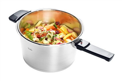 Vitavit® Premium Set Ollas A Presión 22Cm – 6,5L + 2,5L Cestillo + Trípode FISSLER 622-412-12-070/0