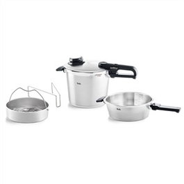 Fissler Vitavit Premium Duo Set de Ollas a Presión, 6 L y 2,5 L