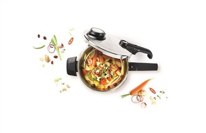 Vitavit® Premium Set Ollas A Presión 22Cm – 6,5L + 2,5L Cestillo + Trípode FISSLER 622-412-12-070/0