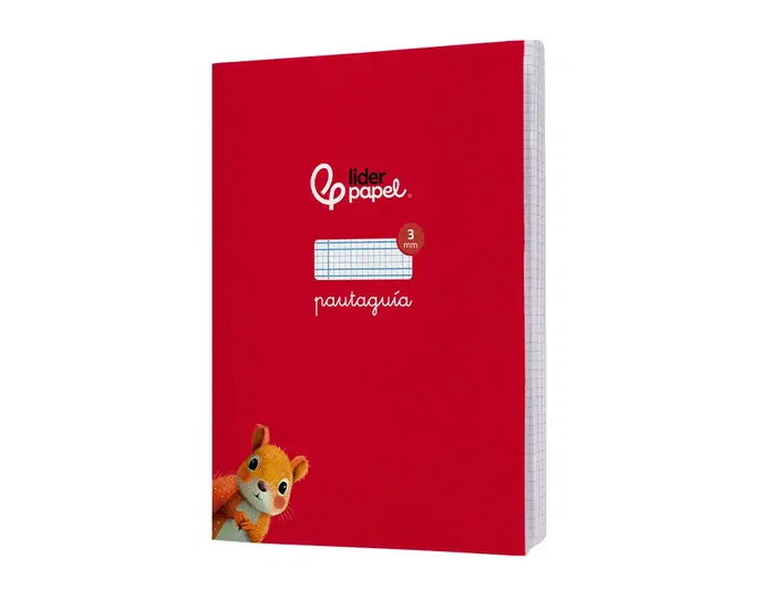 Liderpapel Libreta Pautaguía Tapa Cartoncillo 32 Hojas Din A5+ 75g Cuadriculado Pautado 3mm con Margen 6 Colores Surtidos