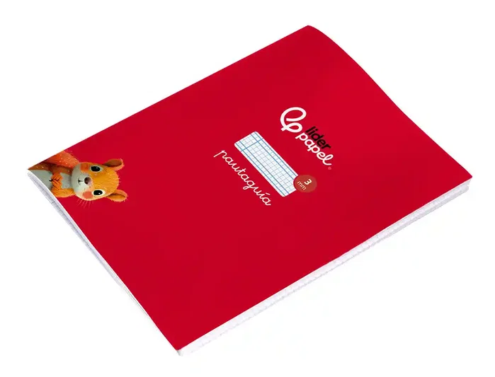 Liderpapel Libreta Pautaguía Tapa Cartoncillo 32 Hojas Din A5+ 75g Cuadriculado Pautado 3mm con Margen 6 Colores Surtidos