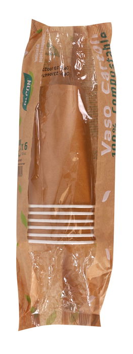 Algon Set 6 Vasos Carton Kraft 450 cc 9 x 13.5 x 9 cm (16 Unidades)