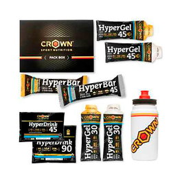 CROWN SPORT NUTRITION Pack Hyper Energy Tester Bidon Pro Fly 750 Ml Contiene 9 Unidades