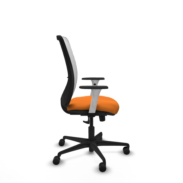 PIQUERAS Y CRESPO Silla de oficina Zulema Naranja y Blanco