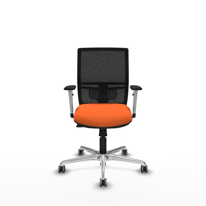 PIQUERAS Y CRESPO Silla de oficina Yunquera Naranja y Negro