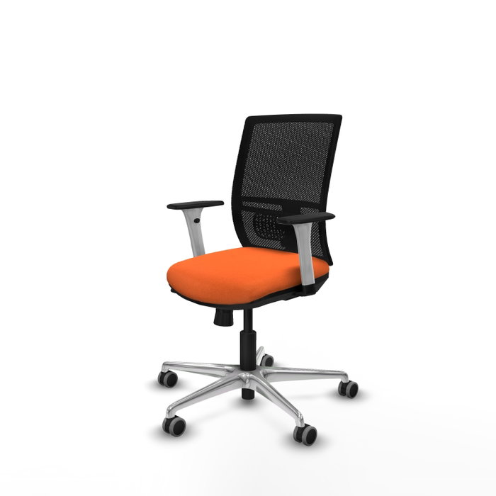 PIQUERAS Y CRESPO Silla de oficina Yunquera Naranja y Negro