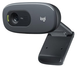 Logitech C270 Webcam HD 720p con Micrófono Integrado y Ajuste de Luz para Videollamadas Claras