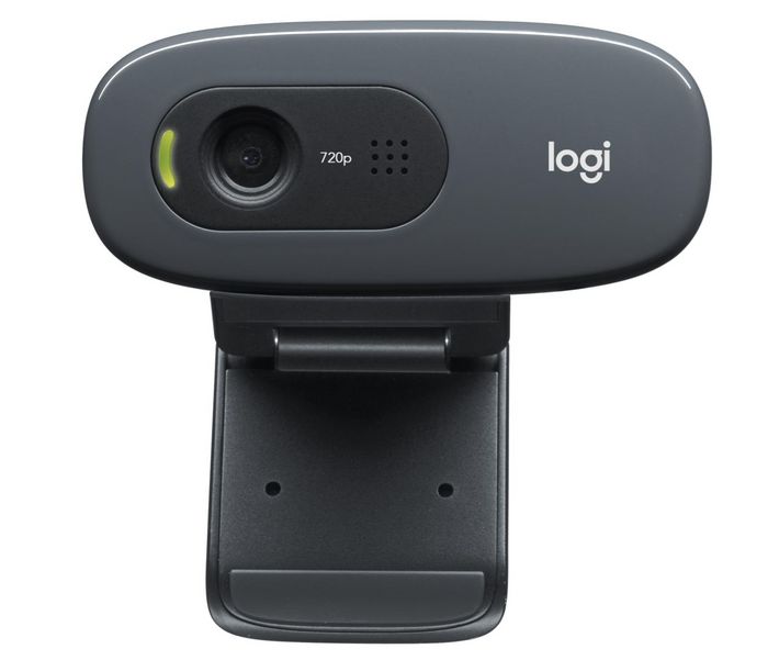 Logitech C270 Webcam HD 720p con Micrófono Integrado y Ajuste de Luz para Videollamadas Claras