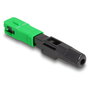 DeLOCK Conector rápido de fibra óptica SC Simplex macho APC para montaje en campo, Monomodo