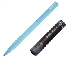Belius Boligrafo Rocket B de Aluminio Minimalista Azul Tinta Azul Caja Cilindrica 0.8mm