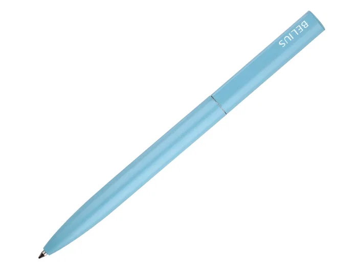 Belius Boligrafo Rocket B de Aluminio Minimalista Azul Tinta Azul Caja Cilindrica 0.8mm