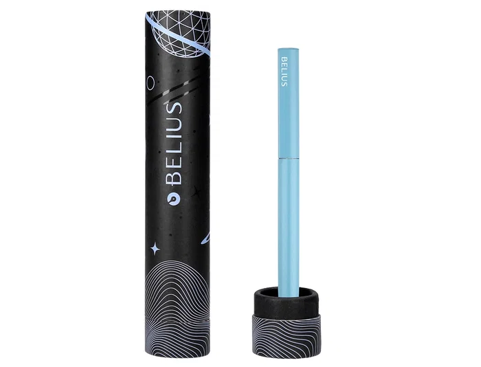 Belius Boligrafo Rocket B de Aluminio Minimalista Azul Tinta Azul Caja Cilindrica 0.8mm