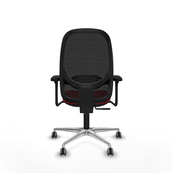 PIQUERAS Y CRESPO Silla de oficina Cilanco con Mecanismo Sincro Rojo y Negro