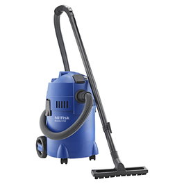Nilfisk Buddy II 18 T Aspirador Seco y Humedo, 18L, 40 L/s, 20 kPa, 200 mbar, 1200W, Negro y Azul, 87 dB