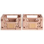 Day Juego de 2 Cajas Plegables 25x16,5 cm Color Arena Natural