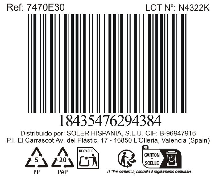 La Mediterranea Taza Black Clay 290 ml (Pack de 24 unidades)突出