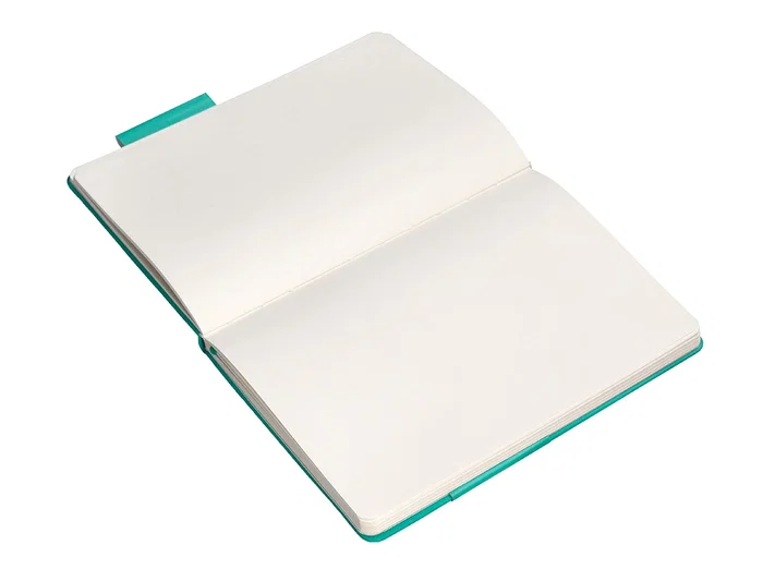 Antartik Cuaderno A5 Tapa Dura Hojas Lisas Turquesa 100 Hojas 80 gr FSC