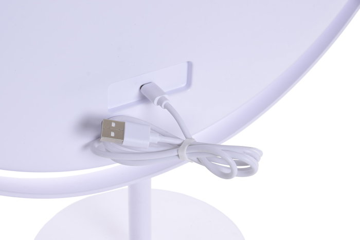 DKD Home Decor Espejo LED de Cristal Táctil 43.5x15x50 cm Blanco