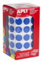 Apli Gomets Redondos 15mm Azul en Rollo