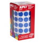 Apli Gomets Redondos 15mm Azul en Rollo