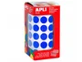 Apli Gomets Redondos 15mm Azul en Rollo