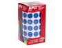 Apli Gomets Redondos 15 mm Azul en Rollo