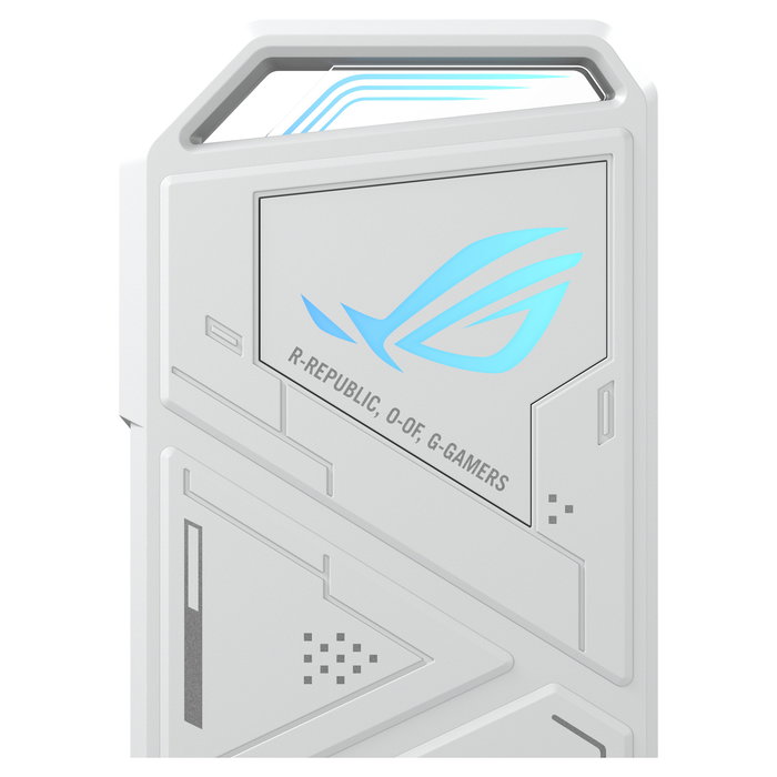 ASUS ROG STRIX Arion White Edition - Caja externa para SSD M.2 NVMe, USB 3.2 Gen 2 Tipo-C, Blanco