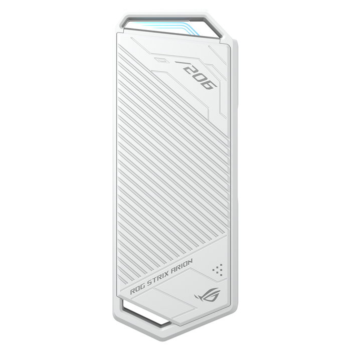 ASUS ROG STRIX Arion White Edition - Caja externa para SSD M.2 NVMe, USB 3.2 Gen 2 Tipo-C, Blanco
