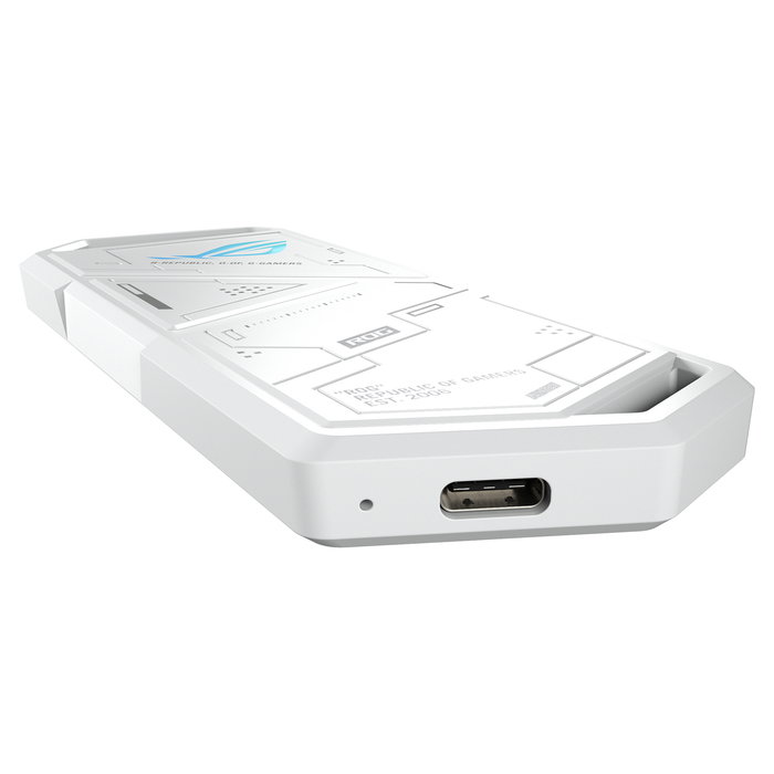 ASUS ROG STRIX Arion White Edition - Caja externa para SSD M.2 NVMe, USB 3.2 Gen 2 Tipo-C, Blanco