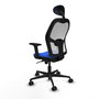 PIQUERAS Y CRESPO Silla de oficina Jorquera Azul y Blanco