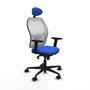 PIQUERAS Y CRESPO Silla de oficina Jorquera Azul y Blanco