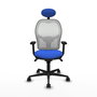 PIQUERAS Y CRESPO Silla de oficina Jorquera Azul y Blanco